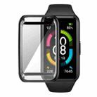 For Huawei Band 7/6 / Honor Band 6 ENKAY Hat-Prince Full Coverage Electroplated Soft TPU Case with Screen Protection(Black) - 1