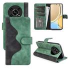 For Honor X30 / Magic Lite Stitching Horizontal Flip Leather Phone Case(Green) - 1