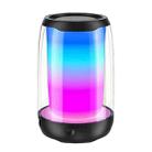 NBY8893 Pulsating Colorful Portable Stereo Bluetooth Speaker(Black) - 1