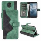 For Nokia C100 Stitching Horizontal Flip Leather Phone Case(Green) - 1