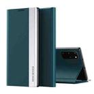 For Samsung Galaxy A23 4G Side Electroplated Adsorption Flip Leather Case(Green) - 1