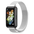 For Huawei Band 7 Milan Magnetic Watch Band(Silver) - 1