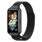 For Huawei Band 7 Milan Magnetic Watch Band(Black) - 1