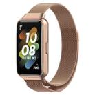 For Huawei Band 7 Milan Magnetic Watch Band(Rose Gold) - 1