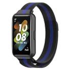 For Huawei Band 7 Milan Magnetic Watch Band(Black+Blue) - 1