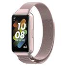 For Huawei Band 7 Milan Magnetic Watch Band(Official Pink) - 1