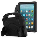 For Amazon Kindle Fire HD8 2020 Thumb Bracket EVA Shockproof Tablet Case(Black) - 1