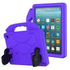 For Amazon Kindle Fire HD8 2020 Thumb Bracket EVA Shockproof Tablet Case(Purple) - 1