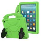 For Amazon Kindle Fire HD8 2020 Thumb Bracket EVA Shockproof Tablet Case(Green) - 1