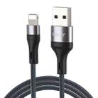 ENKAY ENK-CB118 1m USB 3.0 to 8 Pin 3A Fast Charging Sync Data Cable(Grey) - 1