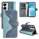 For OnePlus Nord 2T 5G Stitching Horizontal Flip Leather Phone Case(Blue) - 1