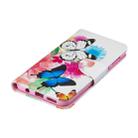 Colored Drawing Pattern Horizontal Flip Leather Case for Samsung Galaxy A20&A30,with Holder & Card Slots & Wallet(Two Butterflies) - 3