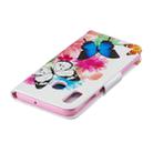 Colored Drawing Pattern Horizontal Flip Leather Case for Samsung Galaxy A20&A30,with Holder & Card Slots & Wallet(Two Butterflies) - 4