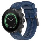 For Suunto Spartan Sport 24mm Football Pattern Silicone Solid Color Watch Band(Navy Blue) - 1