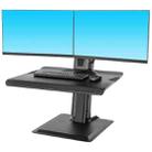 NORTH BAYOU NB L100 Sit-Stand Workstation Desk Table Clamp Dual LCD Monitor Mount For 22-27 inch - 1