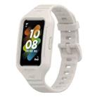 For Huawei Band 7 Solid Color Silicone Integrated Watch Band(Grey) - 1