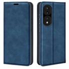 For Honor 70 Pro Retro-skin Magnetic Suction Leather Phone Case(Dark Blue) - 1