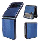 For Samsung Galaxy Z Flip4 Peacock Texture Phone Case(Blue) - 1