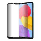 5 PCS For Samsung Galaxy M13 4G / F13 ENKAY Hat-Prince 6D Full Glue Tempered Glass Full Film - 1