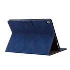 For iPad 10.2 2019 / 2020 / 2021 Calf Texture Horizontal Flip Leather Tablet Case(Blue) - 6