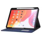 Calf Texture Horizontal Flip Leather Tablet Case For iPad Air 2022 / 2020 10.9(Dark Blue) - 4
