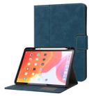 Calf Texture Horizontal Flip Leather Tablet Case For iPad Air 2022 / 2020 10.9(Light Blue) - 1
