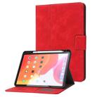 For iPad Pro 11 2022 / 2021 / 2020 / 2018 Calf Texture Horizontal Flip Leather Tablet Case(Red) - 1