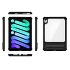 Transparent Acrylic PC TPU Tablet Case with Holder For iPad mini 6 (Black) - 5