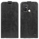 For ZTE Blade A52 R64 Texture Vertical Flip Leather Phone Case(Black) - 1