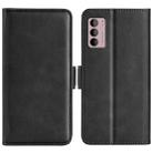 For Motorola Moto G42 Dual-side Magnetic Buckle Leather Phone Case(Black) - 1