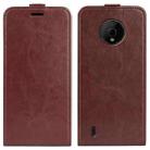 For Nokia C200 R64 Texture Vertical Flip Leather Phone Case(Brown) - 1