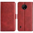 For Nokia C200 Dual-side Magnetic Buckle Horizontal Flip Leather Phone Case(Red) - 1