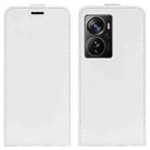For ZTE Axon 40 Pro R64 Texture Vertical Flip Leather Phone Case(White) - 1