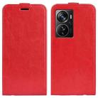For ZTE Axon 40 Pro R64 Texture Vertical Flip Leather Phone Case(Red) - 1