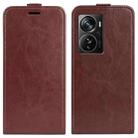 For ZTE Axon 40 Pro R64 Texture Vertical Flip Leather Phone Case(Brown) - 1