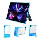 Transparent Acrylic PC TPU Tablet Case with Holder For iPad Air 2020 / Air 2022 10.9(Blue) - 1