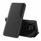 For Honor X9 4G / 5G 2022 / X30 / Magic4 Lite 5G Side Display Shockproof Horizontal Flip Leather Phone Case(Black) - 1