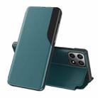 For Honor X8 2022 / X30i / Play6T Pro Side Display Shockproof Horizontal Flip Leather Phone Case(Green) - 1