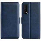For TCL Stylus 5G Dual-side Magnetic Buckle Horizontal Flip Leather Phone Case(Dark Blue) - 1