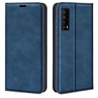 For TCL Stylus 5G Retro-skin  Magnetic Suction Leather Phone Case(Dark Blue) - 1