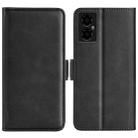 For Xiaomi Poco M4 5G Dual-side Magnetic Buckle Horizontal Flip Leather Phone Case(Black) - 1