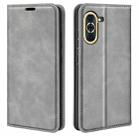 For Huawei Nova 10 Retro-skin Magnetic Suction Leather Phone Case(Grey) - 1