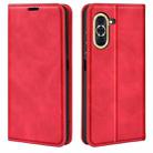 For Huawei Nova 10 Retro-skin Magnetic Suction Leather Phone Case(Red) - 1