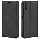 For Huawei Nova 10 Pro Retro-skin  Magnetic Suction Leather Phone Case(Black) - 1