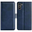 For Huawei Nova 10 Pro Dual-side Magnetic Buckle Horizontal Flip Leather Phone Case(Dark Blue) - 1