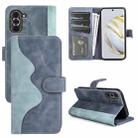 For Huawei Nova 10 Pro Stitching Horizontal Flip Leather Phone Case(Blue) - 1