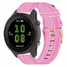 For Garmin Venu 2 22mm Nylon Woven Watch Band(Pink) - 1