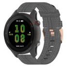 For Garmin Vivoactive 4 22mm Nylon Woven Watch Band(Dark Grey) - 1