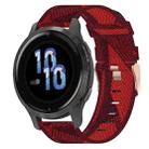 For Garmin Venu 2S 18mm Nylon Woven Watch Band(Red) - 1