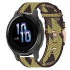 For Garmin Venu 2S 18mm Nylon Woven Watch Band(Yellow) - 1